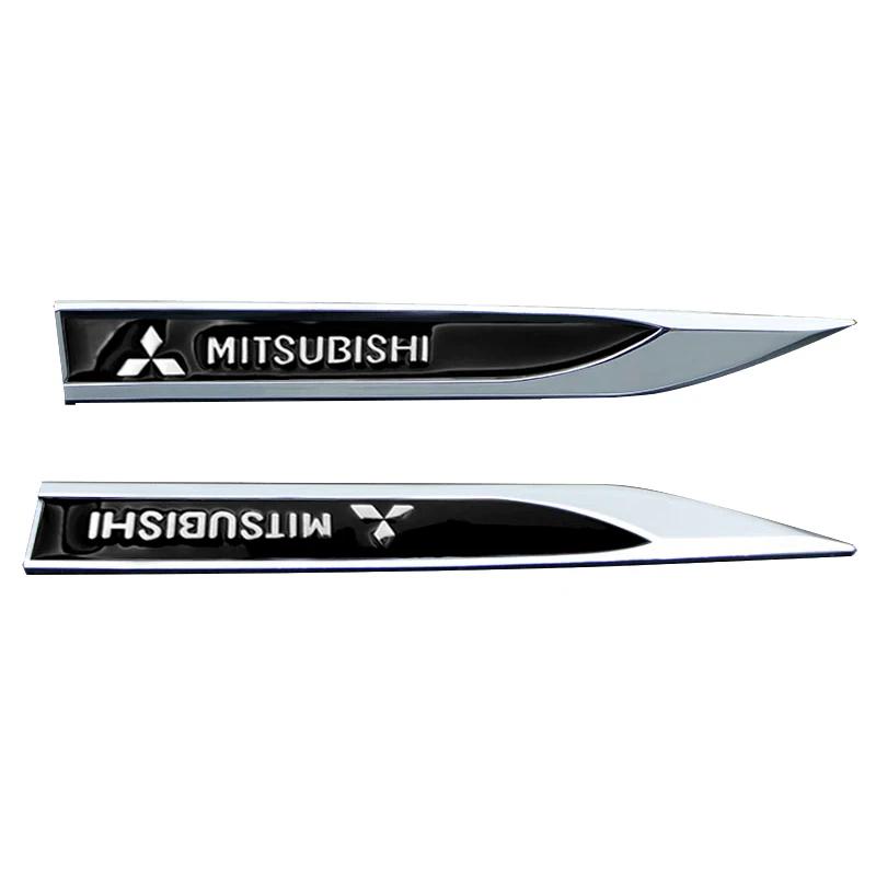 Cysvmh1 Автонаклейка На кузов автомобиля Для Mitsubishi Lancer Mirage Pajero, Декоративная накладка на крыло, Наклейка 3D Металлический сплав Эмблема Значок Авто
