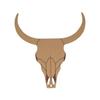 Decorative Support - Artemio - Buffalo Head - 25 Cm X 23.6 Cm - Customizable - MDF