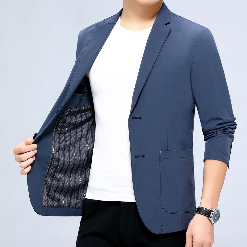 Мужская куртка с воротником-стойкой, осенняя новая мужская повседневная куртка, модная тонкая универсальная куртка