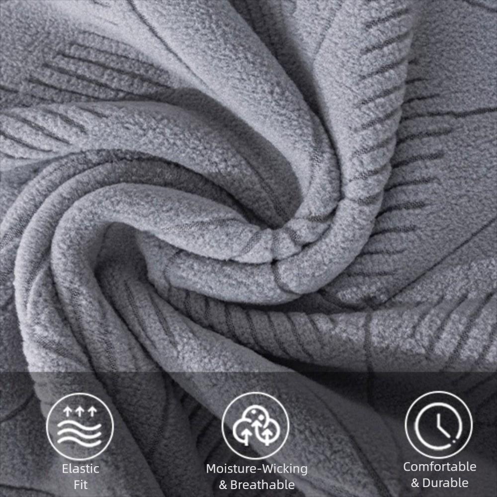 Dustproof Jacquard Chair Cover Chair Cushion Home Stool Cover Elastic Arc Chair Cover  Restaurant