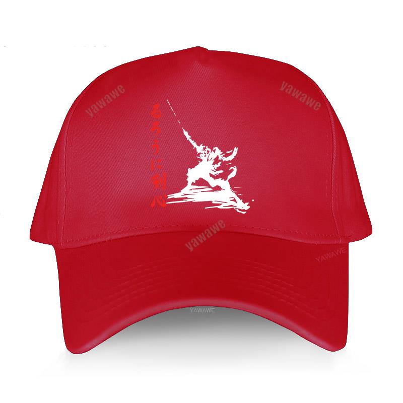 Черная повседневная бейсболка с принтом для мальчиков Rurouni Kenshin Samurai X - летняя шляпа в стиле аниме для мужчин и женщин, уличные кепки Snapback, спортивный капот