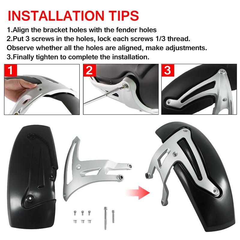 Motorcycle Mudguard Rear Fender For BMW R1250GS ADV R1200GS GS R1200 R1250 LC Adventure 2013-2024 Wheel Hugger Splash Guard