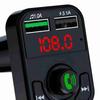 Bluetooth Адаптер FM Передатчик Беспроводной Радиоадаптер Двойные Порты Автомобильный Музыкальный Плеер Радиоприемник Черный