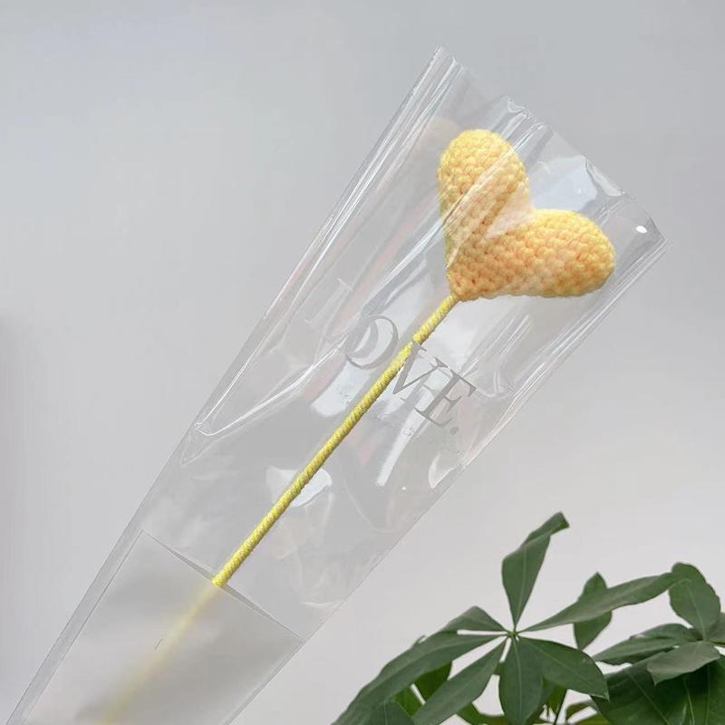 1 шт. Свадебное украшение ручной работы, вязаный цветок, креативный вязаный букет, украшение домашнего стола, букет из роз и тюльпанов