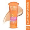 Солнцезащитный крем Lotus Herbals SPF 70 PA++ | Тонирующий | Мгновенное сияние | Нежирный | Пото- и водостойкий | Для всех типов кожи | 60 г