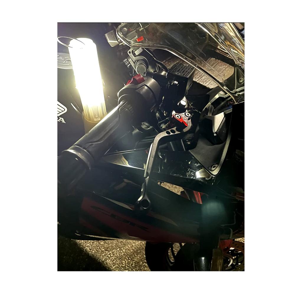 MGM Motorcycle Clutch Brake Lever Aluminum Alloy Refurbished Parts (Red, 140mm)