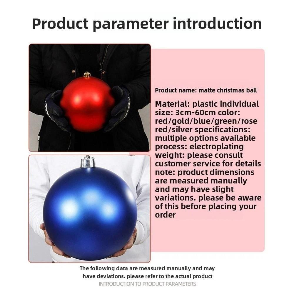 Праздничное украшение 12/15/20 см Рождественский шар Матовая отделка Шарообразная форма Новогоднее украшение Рождественское украшение Торговый центр