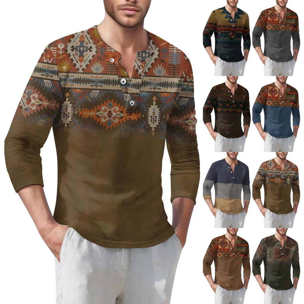 Мужская футболка уличная повседневная мода с длинными рукавами