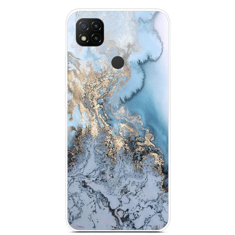 Милый чехол с изображением ромашки для Xiaomi Redmi 9C, тонкий чехол из ТПУ для Xiaomi Redmi 9C 9 C, NFC Funda PocoC3, мягкий бампер