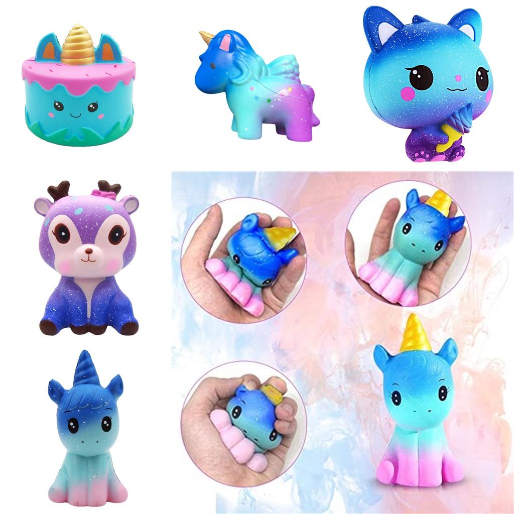 Fun And Relaxing Squishy Unicorn Fast-recovering Cartoon Design Multiple Colors