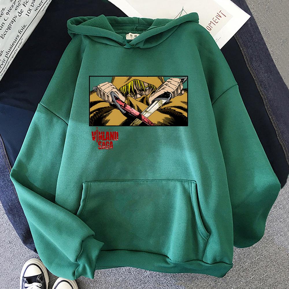 Эстетическая толстовка Vinland Saga унисекс, красивая модная винтажная/ретро толстовка с длинными рукавами, дизайн, четыре сезона, повседневная мягкая