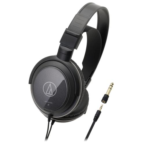 Audio-Technica ATH-AVC300 Headphones, Wired Cable, 3m, 6.3mm Standard/3.5mm Mini Connection, Black