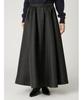 Lame Matelasse Tuck Flare Skirt FWFS261008BLK1