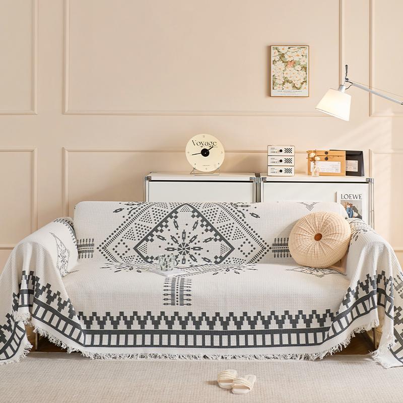 Полотенце для дивана с милым кроликом, полотенце для чехла на диван, ленивый чехол для дивана, защита от царапин от кошек, все включено, универсальная подушка для дивана на все сезоны