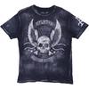 Y2K Affliction Футболка с графикой черепа Streetwear Размер M