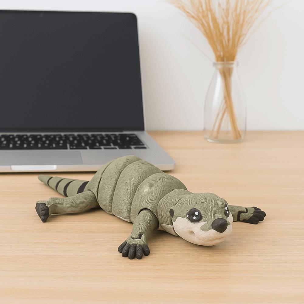 Креативный дизайн 3D-печать Выдра Милый стиль Мини-кукла выдра Празднование дня рождения