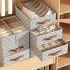 7/16/24 Grid Underwear Storage Box Cotton Linen Clothing Bra Cabinet Drawer Sock Storage Box Wardrobe Clothes Divider