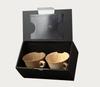 RIVERET Grande Pair of Mugs, White/Brown, RV-208WB