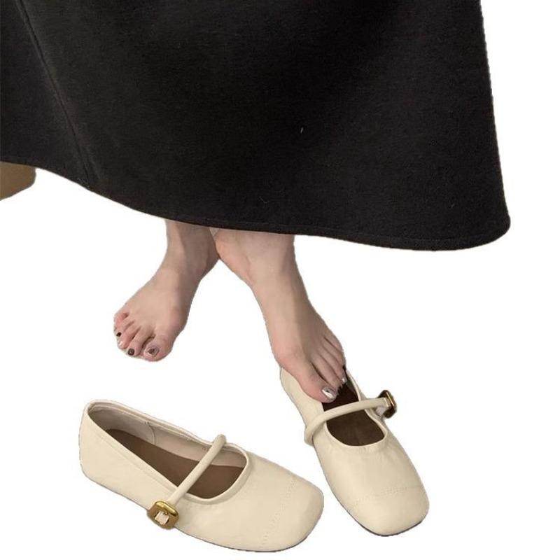 Черные туфли Мэри Джейн с квадратным носком, плоской подошвой, женские, новые, осенне-зимние