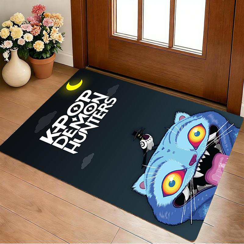 Kpop Demon Living Room Non-Slip Area Rug Soft Carpet for Bedroom Game Playroom Sofa Office Home Decor Doormat Christmas Gift C9211233