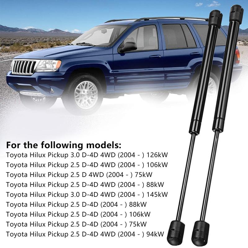 2pcs Front Hood Bonnet Rear Tailgate Gas Strut Lift Support 160N Gas Spring for RV Car Hilux Pickup ARB Canopy Rear Window