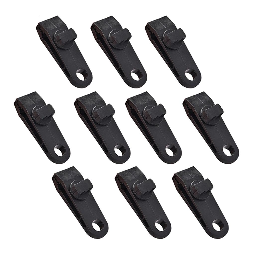 10Pcs Tarp Clips Heavy Duty Lock Grip Tarp Clamps Pool Cover Clips Tent Fasteners Holder for Awnings, Outdoor Camping