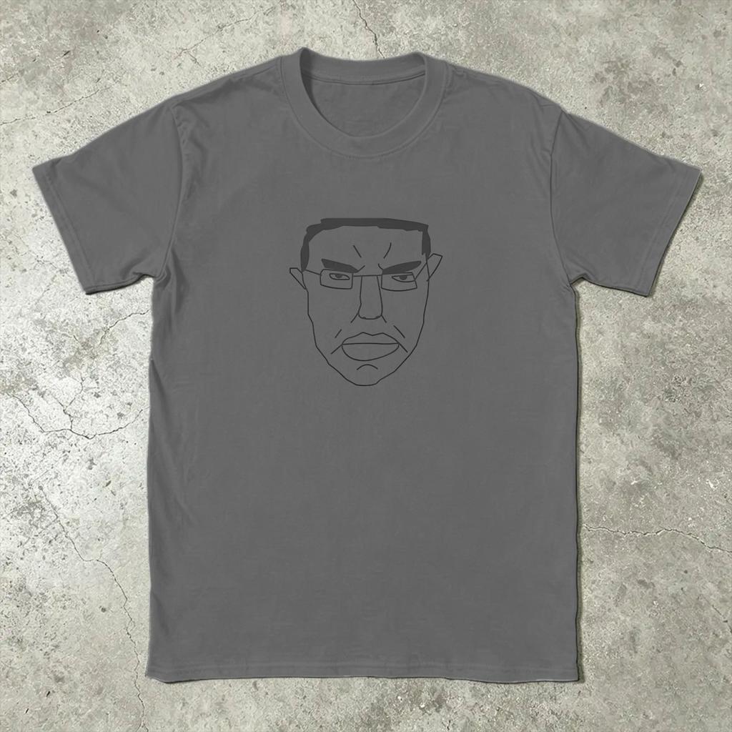 Ullzang Wojak Chudjak Tshirt Summer Fashion T Shirts Unisex Cotton Breathable Plus Size Tees Short Sleeve Classic Tops