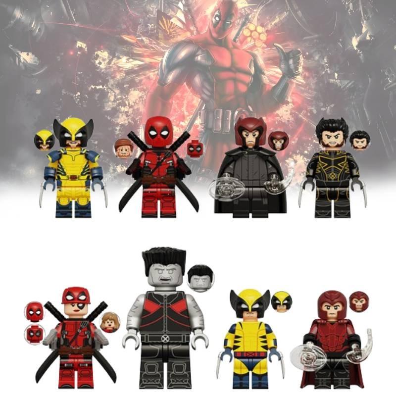 Kt1076 Wolverine Deadpool Magneto Strongman Building Block Figurines For Creative Play And Imaginative Fun