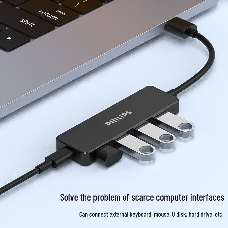 Philips 4-портовый USB 3.0 концентратор с портом питания Type-C