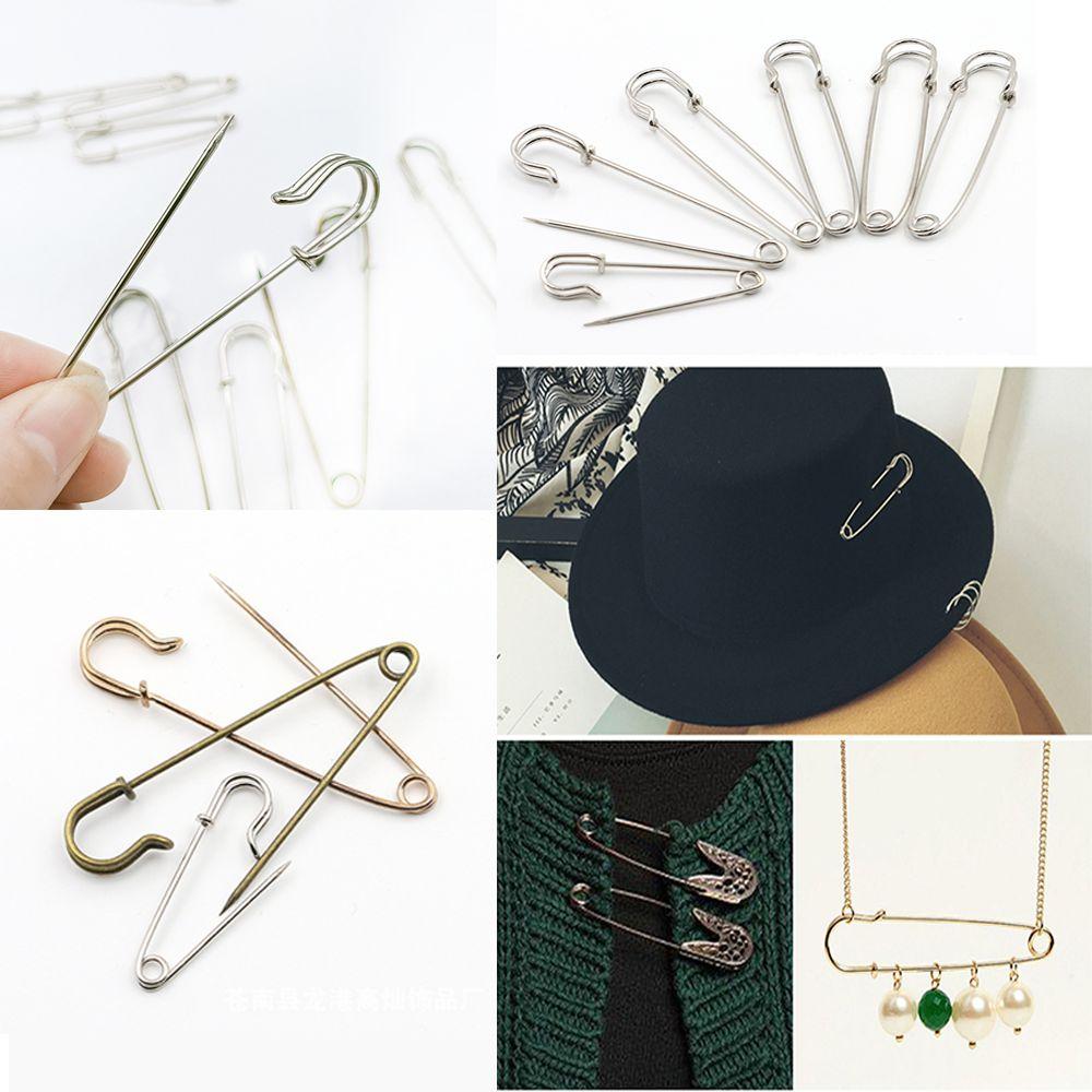 10pcs Metal Large Safety Pins 50/60/70mm Craft Making Materials High Quality Brooch Pins DIY