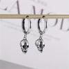 1Pair Vintage Skull Earrings Gothic Ghost Head Unisex Dangle Earrings Punk Rock Fashionable Halloween Jewelry Gift For Women Men