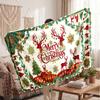 Christmas Flannel Throw Blanket Soft Warm Cozy For Sofa Bed Indoor Home Use Great Holiday Gift
