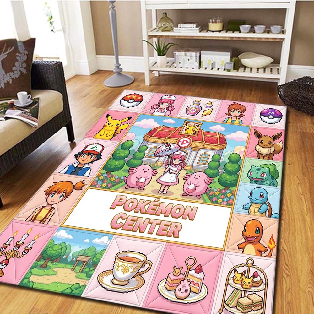 Pokémon Carpet for Living Room & Bedroom, Home Decor Cool Movie Mat & Play Floor Mat -HE151
