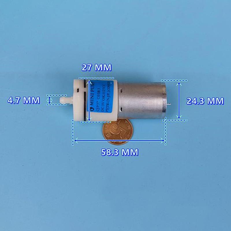 Воздушный насос монитора DC 3V-6V Mute, большой объем воздуха, воздушный насос 370 с металлической щеткой