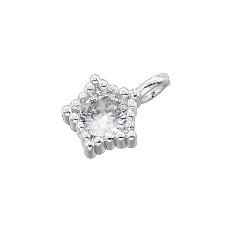 5pcs/lot ,Brass Cubic Zirconia Pendant for Jewelry making, Heart-shaped Women's Accessories, VD1457-VD1459