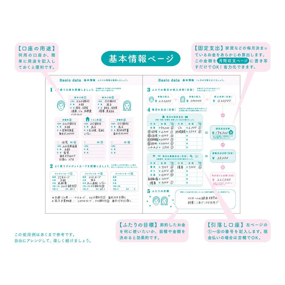 Midori Household Account Book A5 Monthly Working Couple Lifestyle 12852006