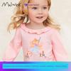 Т-shirts Malwee для девочек, трансграничная доставка, новые осенне-зимние модели, европейский и американский стиль, модные повседневные топы для маленьких девочек