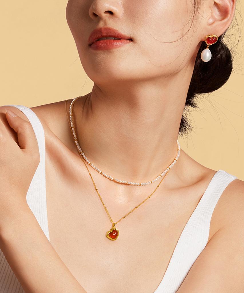 Lola Rose Печенье Сердце Женское Повседневное Жемчужное Ожерелье
