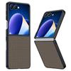 For Samsung Galaxy Z Flip7 5G Case Carbon Fiber Texture Leather + PC Anti-Drop Folding Phone Cover