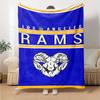 1pc Blanket - Los Angeles Rams logo Print Design,Lightweight Blanket for Sofa,Bed- Soft &Warm,Gift for All Seasons