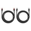 Baseus Cafule Usb-C / Usb-C Cable 100W 1 M - Red-Black And Black-Gray (2 Pcs.)
