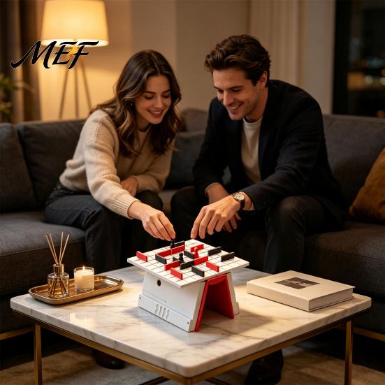 Artistic Chess Display Piece Wall Strategy Board Game, Book Shaped Portable Maze Tabletop Game with Built?in Storage, Novelty Set 3D Printed Puzzle