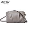 New Model Women Messenger Bag 100% Genuine Leather High Quality Small Hobos Bags Daily Casual Lady Shoulder Bag Black Grey