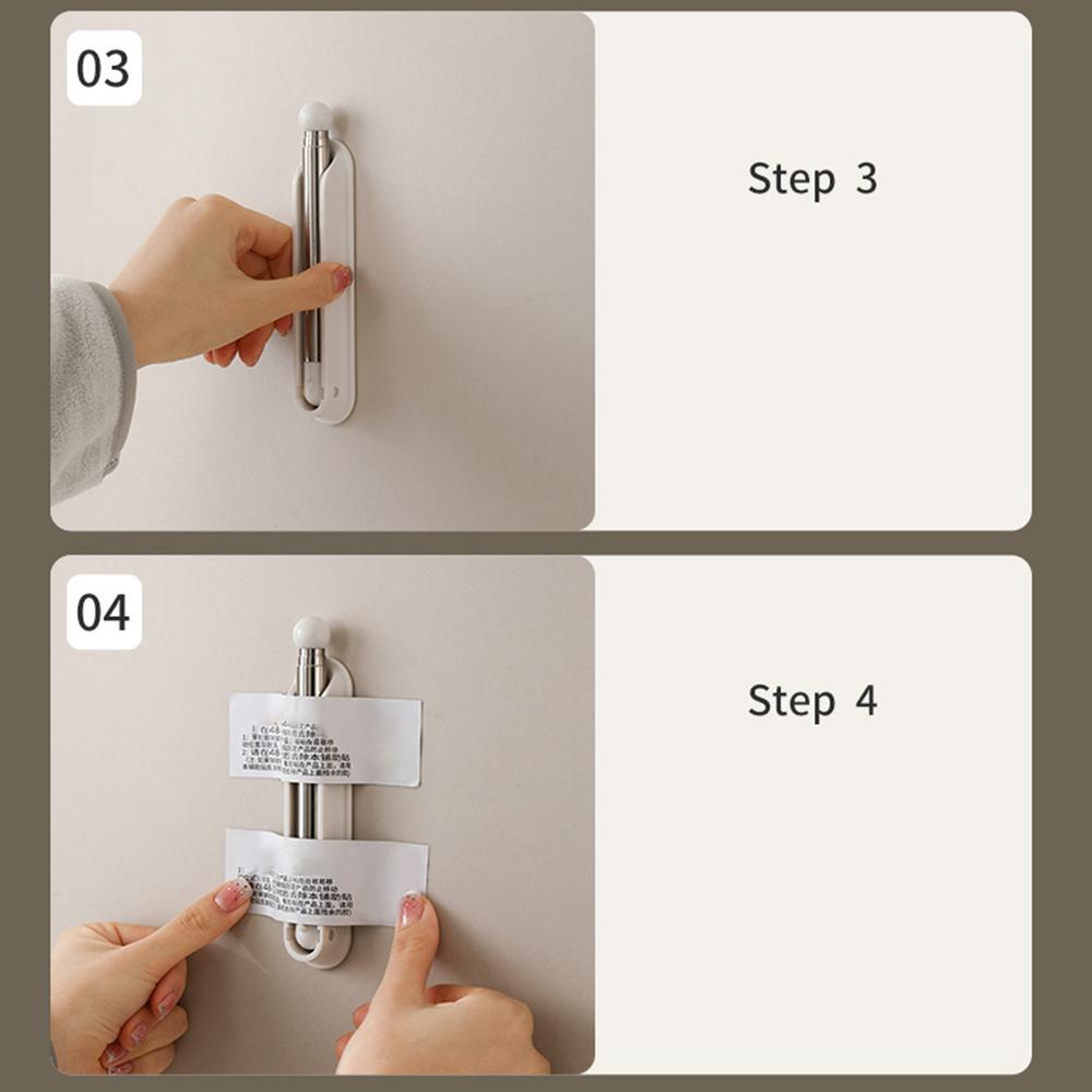 Hanger Storage Organizer Wall Mounted Hanger Holder Retractable Hanger Holder Stand Space Saving Clips Clothing Storage Hook For