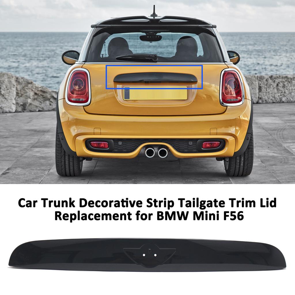 Car Trunk Decorative Strip Tailgate Trim Lid Replacement for BMW Mini F55 F56 F57 20142021 Without