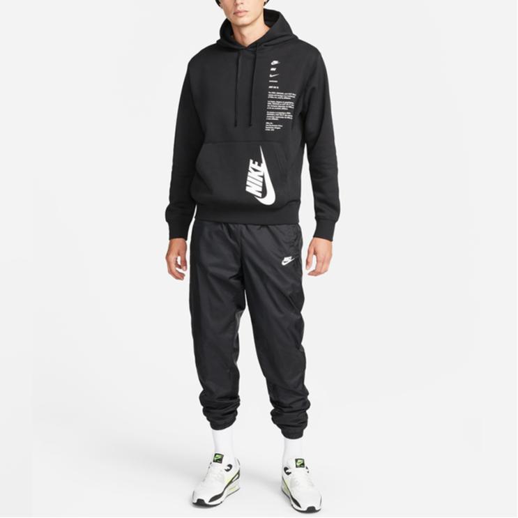 Nike Толстовки Мужские Черные С Капюшоном Умеренные Другие DQ5153-010