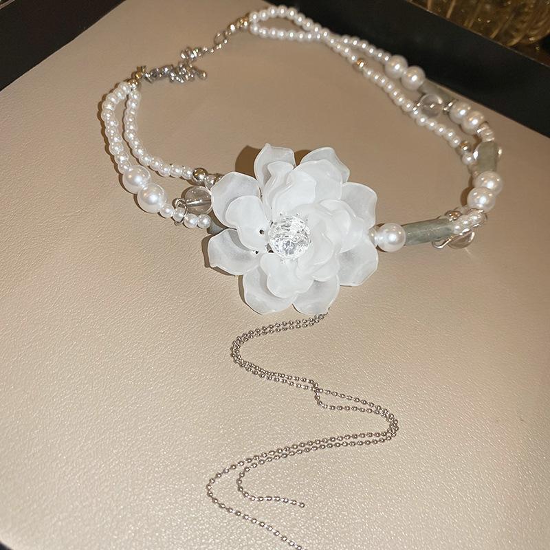 Элегантное и очень длинное ожерелье, модная и универсальная цепочка для свитера, ретро и элитный аксессуар.