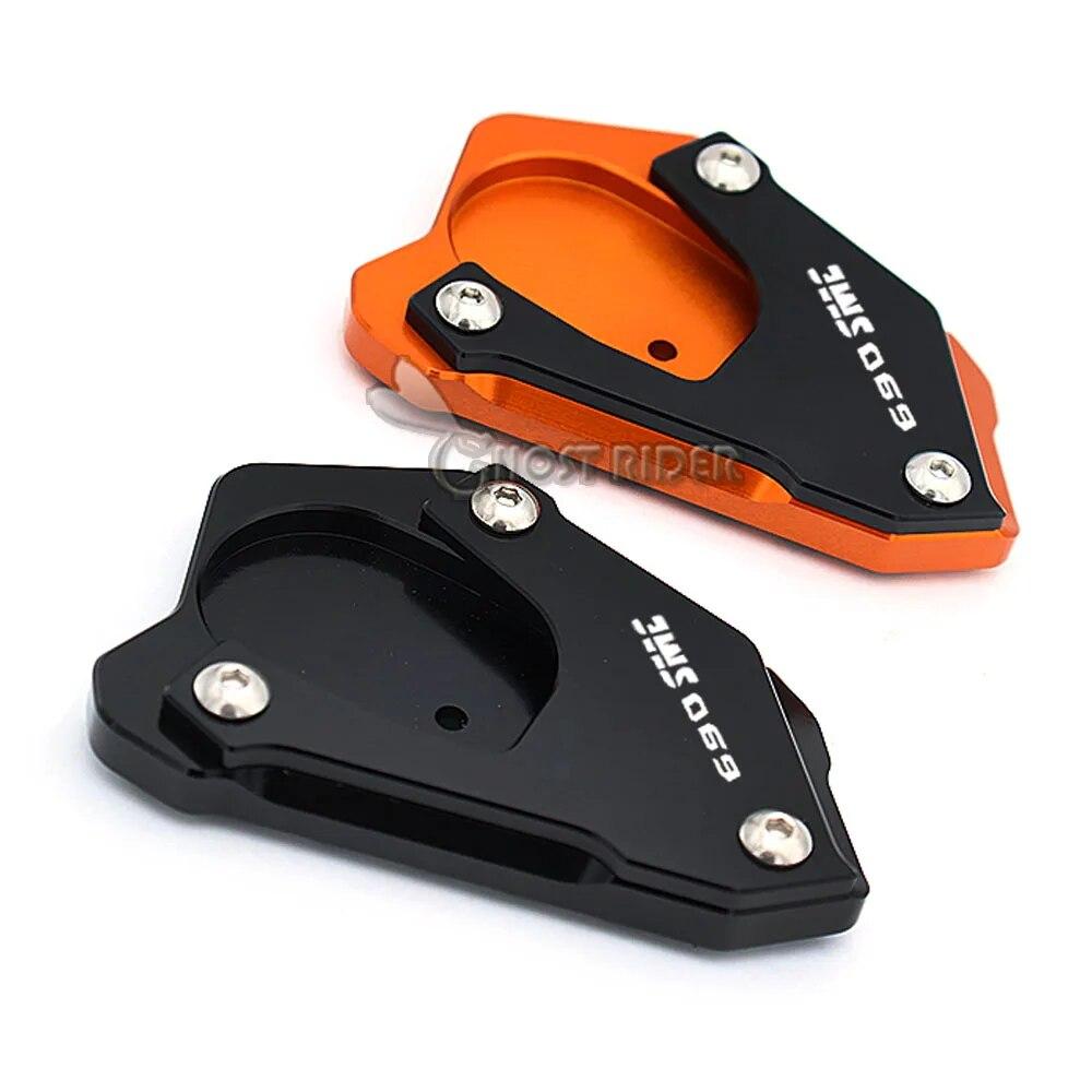 For 690 SMC R 690 ENDURO R -2022 Motorcycle CNC Kickstand Foot Side Stand Extension Pad Support Plate