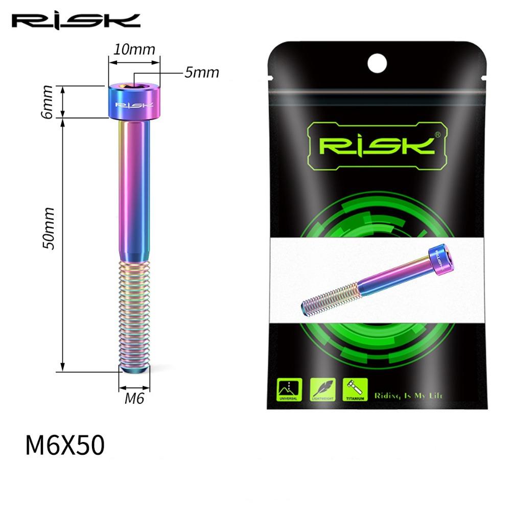 Rainbow Gold Titanium Bolts Taper Head Allen Key Bolts Durable Fixing Bolts  Bicycle Headset