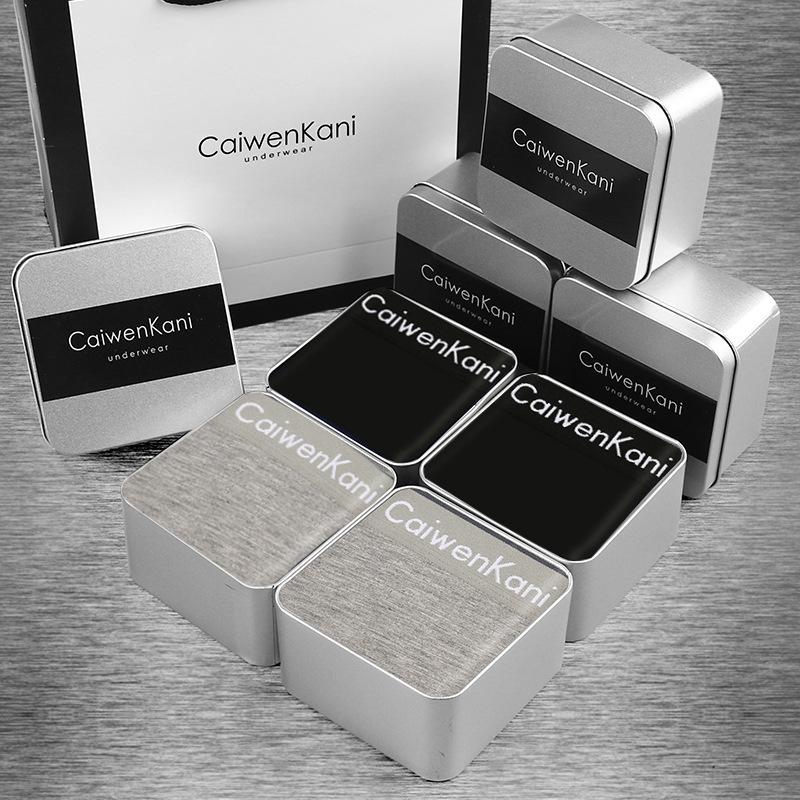 Мужские трусы-боксеры из дышащего чистого хлопка, модала, Cckgraphene, тонкие короткие брюки, подарочная коробка высокого класса